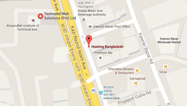 VPSBangladesh office location at Dhaka Trade Center, Kawran Bazar.