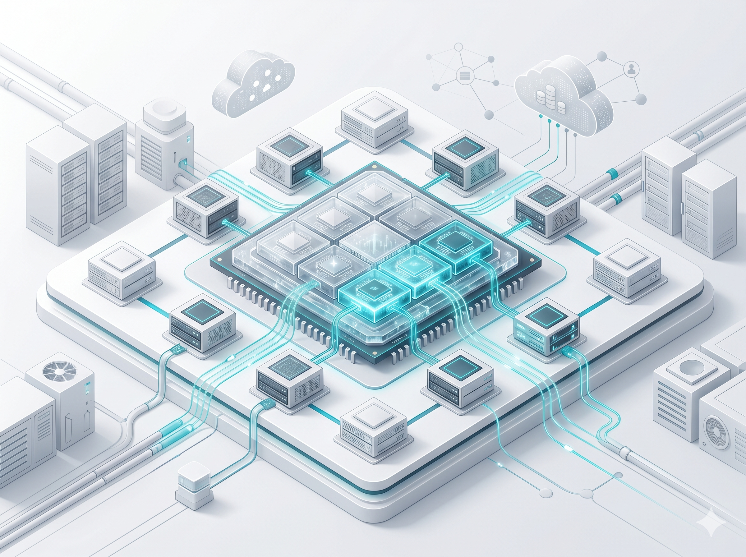 Physical CPU cores and dedicated processing concept for Dedicated Core VPS Bangladesh plans