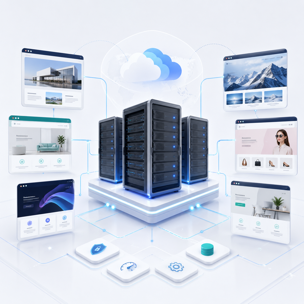 Managed VPS business deployment locations visual.