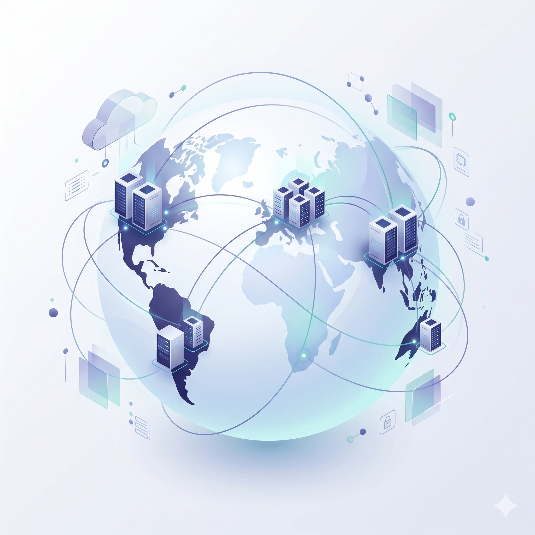Premium Cloud VPS global deployment locations visual.