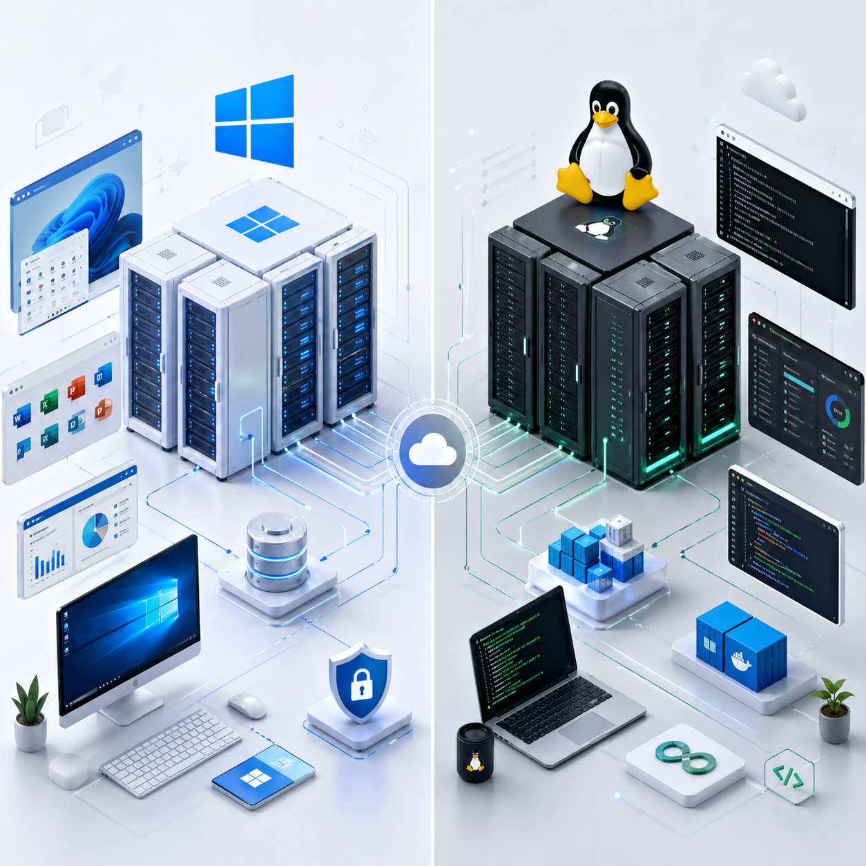 Windows VPS comparison visual for product selection guidance.